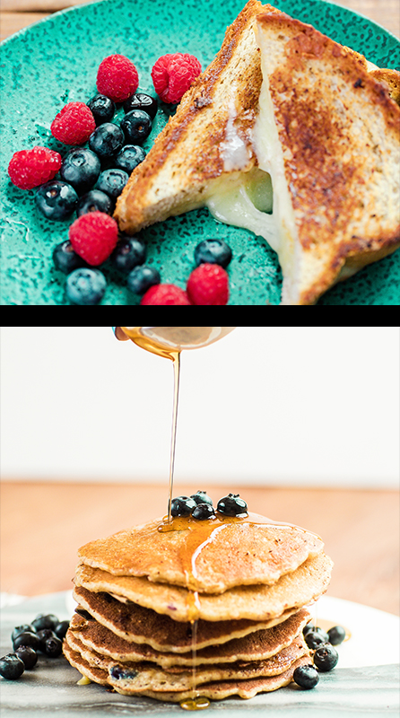 Flamingo Point | Miami, FL | Grilled cheese, fresh beries, and pancakes